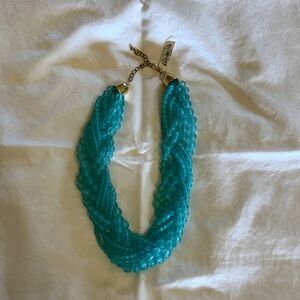 Elegant Blue Beaded Necklace